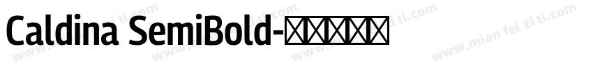 Caldina SemiBold字体转换